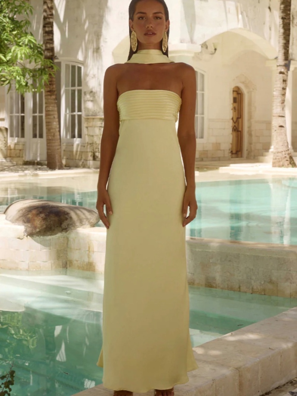 Runway the Label - Elsa Maxi Dress in Lemon